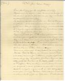 Cópia da carta de António José Barbosa Perre para João Pinheiro Chagas