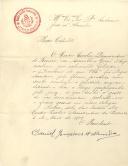 Carta de Daniel Gonçalves de Almeida para António José de Almeida.