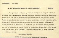 Cópia de telegrama de Bernardino Machado para Ramsay Macdonald