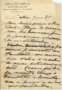 Carta de J. de Castro para [António José de Almeida]. 
