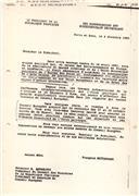Cópia de uma carta de Helmut Kohl e François Mitterrand para G. Andreotti sobre as conferências intergovernamentais.