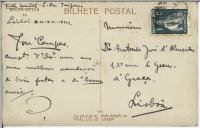 Bilhete-postal de José Campos para António José de Almeida.
