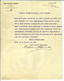 Carta de Vitorino Coimbra para António José de Almeida.