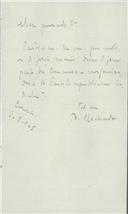 Carta de Bernardino Machado para António José de Almeida.