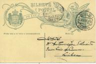 Bilhete-postal de Cassiano Ribeiro para [António José de Almeida].