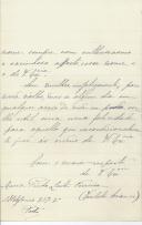 Carta de Maria Pinto Leite Ferreira para António José de Almeida.