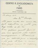Carta de Álvaro Júdice para António José de Almeida