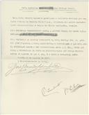 Carta de José Eduardo Lopes Coelho.