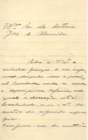 Carta de Virgílio Róis de Passos para António José de Almeida.