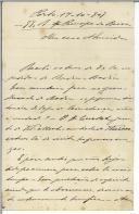 Carta de José de Freitas para António José de Almeida.