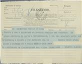 Telegrama de Eduardo Almeida para António José de Almeida