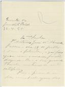 Carta de Lucrécia de Melo Arriaga para António José de Almeida