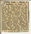 Vida Vivida - Homens da República