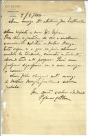 Carta de Eduardo de Abreu para António José de Almeida