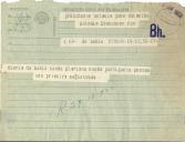 Telegrama do "Diário da Baía" para António José de Almeida.