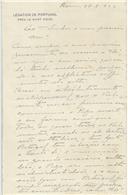 Carta de Joaquim Pedro Martins [para António José de Almeida].
