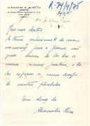 Carta de Alexandre M. M. Elias para Jorge Sampaio