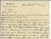 Cartão pessoal de Carlos de Lemos para [António José de Almeida].
