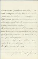 Carta de José Ferreira da Gama para António José de Almeida