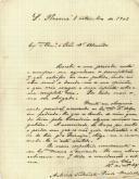 Carta de António Fortunato Pinto Meireles para António José de Almeida.