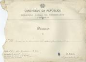 Tradução de notas taquigráficas de discurso de António José de Almeida.