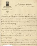 Carta de António dos Santos Pousada para António José de Almeida.