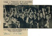 Recorte de imprensa com imagem de Bernardino Machado
