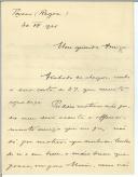 Carta de A. Paulino Guedes para António José de Almeida