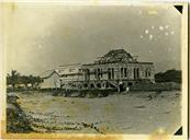 Fotografia da construção do Sanatório "Pró-Pátria".