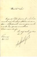 Carta de Castro Morais para António José de Almeida.