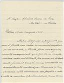 Cópia de carta de António José de Almeida para Oficina Seara da Luz