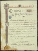 Diploma de Funções Públicas