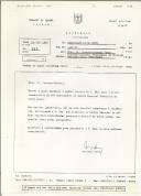 Ofício da embaixada de Israel para a Associação 25 de Abril