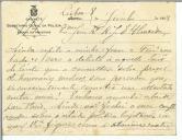 Cartão pessoal de Pedro do Rego para António José de Almeida.