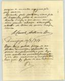 Carta de Manuel António Braz para António José de Almeida