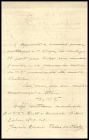 Carta de Joaquim Eduardo Pereira de Chaby para [António José de Almeida].