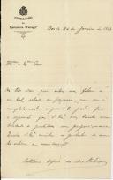 Carta de António Alfredo da Silva Ribeiro [para António José de Almeida].
