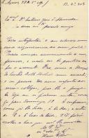Carta de Maria Veleda para António José de Almeida.