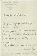 Cópia de carta de António José de Almeida para Zulmira