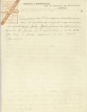 Rascunho de carta de [António José de Almeida] para o Presidente do Directório da Liga da Mocidade Republicana.