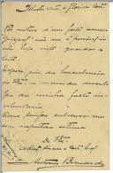 Carta de António Augusto de Almeida Saraiva para António José de Almeida