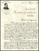 Carta da Direcção do Centro Escolar Republicano António José de Almeida para António José de Almeida.