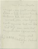 Cópia de carta de António José de Almeida para Basílio Teles