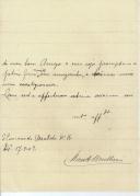 Carta de Ricardo Malheiro para António José de Almeida.