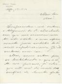 Carta de António Granjo para António José de Almeida