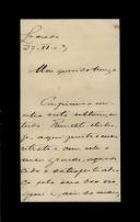 Carta de A. P. Miranda Guedes para [António José de Almeida].