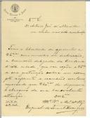 Carta de Ezequiel  do Soveral Rodrigues para António José de Almeida