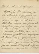 Carta de José Teixeira Torres para António José de Almeida.