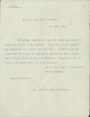 Cópia de carta de António José de Almeida para Luís Derouet.