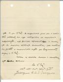 Carta de Jerónimo Augusto de Sousa Sampaio para António José de Almeida